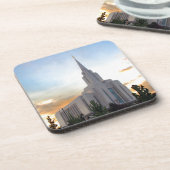 Dessous-de-verre LDS Utah Temple sunset (Côté gauche)