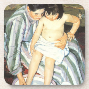 Dessous-de-verre Le bain de l'enfant par Mary Cassatt Impressionnis