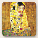 Dessous-de-verre Le baiser de Gustav Klimt<br><div class="desc">Le Kiss,  tableau d'art de l'artiste autrichien Gustav Klimt</div>