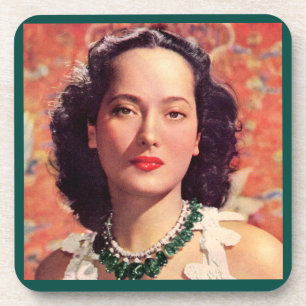 Dessous-de-verre le beau Merle Oberon