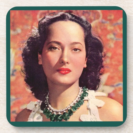 Dessous-de-verre le beau Merle Oberon (Devant)
