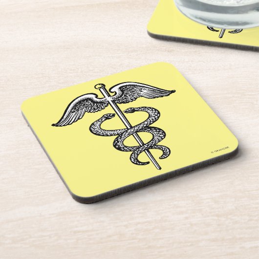 Dessous-de-verre Le caducée (Côté gauche)