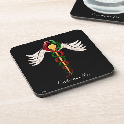 Dessous-de-verre Le Caduceus (couleur complète) (Côté gauche)