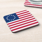 Dessous-de-verre Le Cercle des étoiles, drapeau américain par Betsy (Côté gauche)