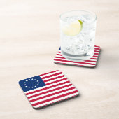 Dessous-de-verre Le Cercle des étoiles, drapeau américain par Betsy (Côté Droit)