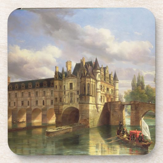 Dessous-de-verre Le Chateau de Chenonceau, 1843 (huile sur la (Devant)