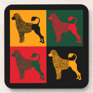 Dessous-de-verre Le chien d'eau portugais intelligent