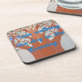 Dessous-de-verre "Le chien du soir marche effrayant" - Je déteste m (Côté gauche)