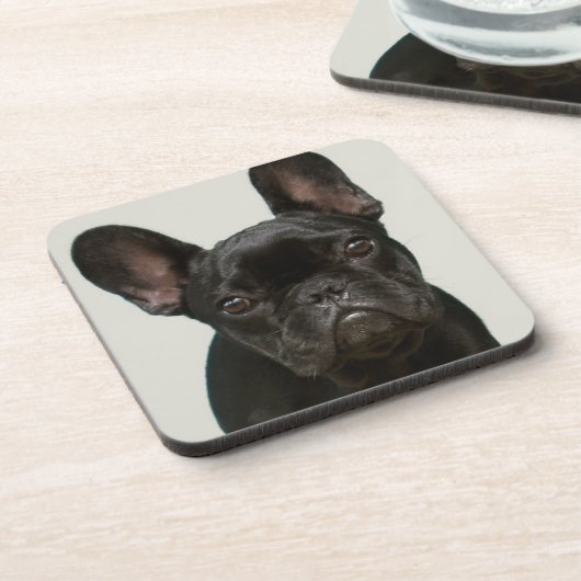 Dessous-de-verre Le chiot le plus mignon de bouledogue français (Côté gauche)