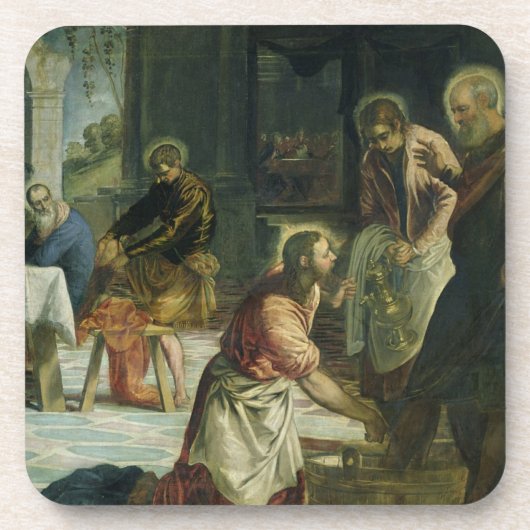 Dessous-de-verre Le Christ lavant les pieds des disciples, c.1547 (Devant)