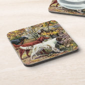 Dessous-de-verre Le cru poursuit le trio de poseur (Côté gauche)