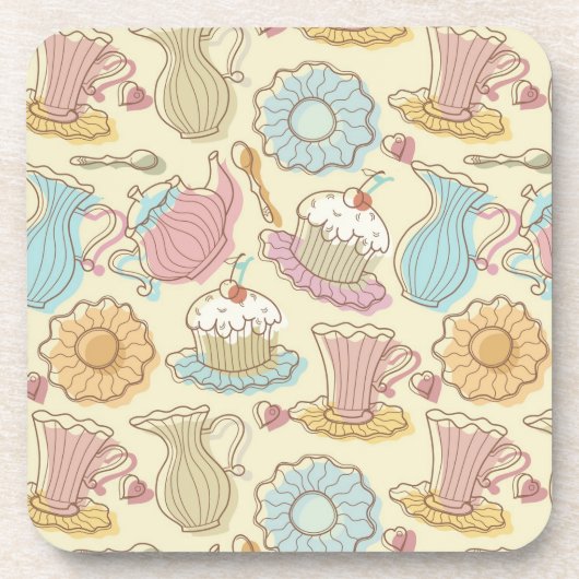 Dessous-de-verre Le dessin de main bombe des silhouettes (Devant)