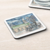 Dessous-de-verre Le dimanche (Côté gauche)