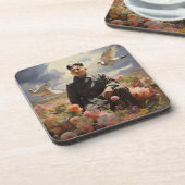 Dessous-de-verre Le dirigeant suprême Kim Jong Un (Côté gauche)