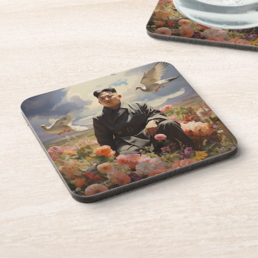 Dessous-de-verre Le dirigeant suprême Kim Jong Un (Côté gauche)