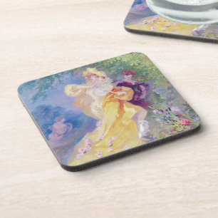 Dessous-de-verre Le domino jaune, conception pour une tapisserie