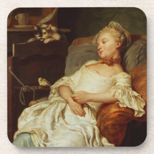 Dessous-de-verre Le dormeur, 1759 (huile sur la toile)