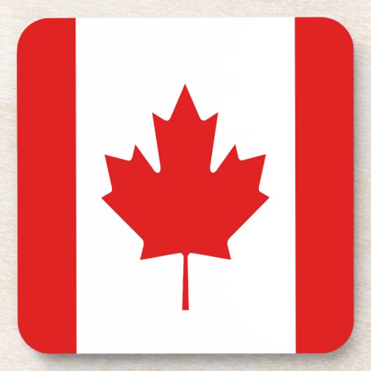 Dessous-de-verre Le drapeau de la Feuille d'érable du Canada (Devant)