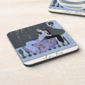 Dessous-de-verre Le feu, illustration pour des "fêtes Galantes" par (Côté gauche)