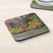 Dessous-de-verre Le feuillage d'automne le long de la rivière Virgi (Côté gauche)