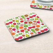 Dessous-de-verre le fruit badine la pomme d'illustration (Côté gauche)