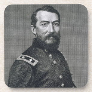 Dessous-de-verre Le Général Philip Sheridan, gravé d'un photogra