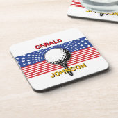 Dessous-de-verre Le golf patriotique américain (Côté gauche)