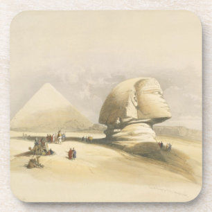 Dessous-de-verre Le grand sphinx et les pyramides de Gizeh, de "E