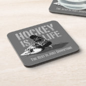 Dessous-de-verre Le hockey c'est la vie (Côté gauche)