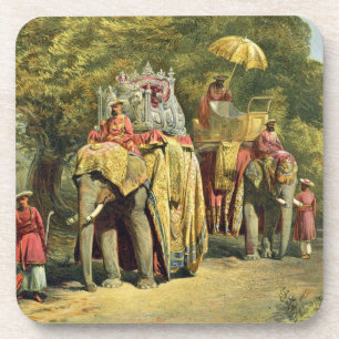 Dessous-de-verre Le howdah de l'état du gouverneur général, 1863