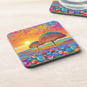 Dessous-de-verre Le kaléidoscope de Sunset Nature (Côté gauche)