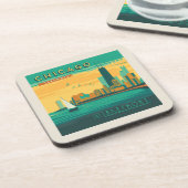 Dessous-de-verre Le Lakefront | Chicago, Illinois (Côté gauche)