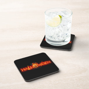 Dessous-de-verre Le lettrage de SlipperyJoe's Halloween massif en f