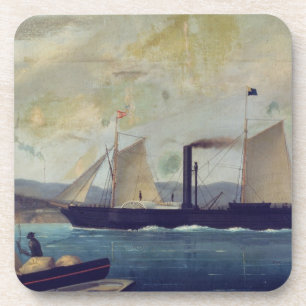 Dessous-de-verre Le "Mallorcan", bateau sur lequel George Sand et