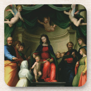 Dessous-de-verre Le mariage mystique de St Catherine de Sienne avec