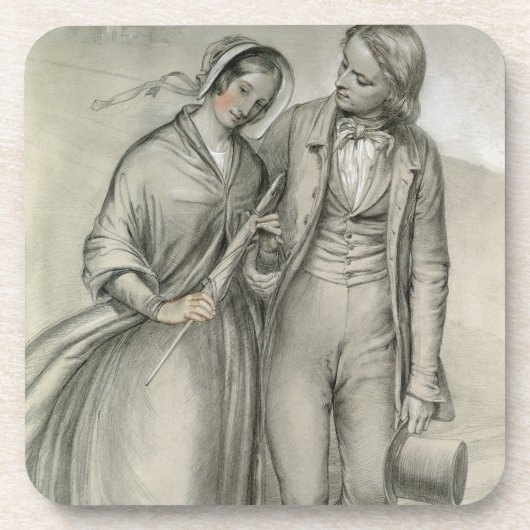 Dessous-de-verre Le matin de mariage - le départ, c.1846 (Devant)