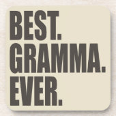 Dessous-de-verre Le meilleur. Gramma. Jamais (Devant)