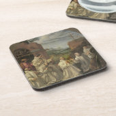 Dessous-de-verre Le miracle de l'eau jaillissant d'une pierre (Côté gauche)