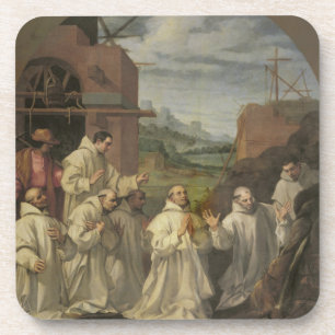 Dessous-de-verre Le miracle de l'eau jaillissant d'une pierre