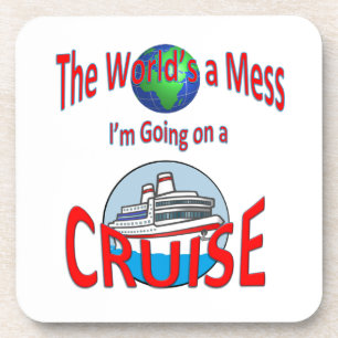 Dessous-de-verre Le monde est un humour de croisière de désordre