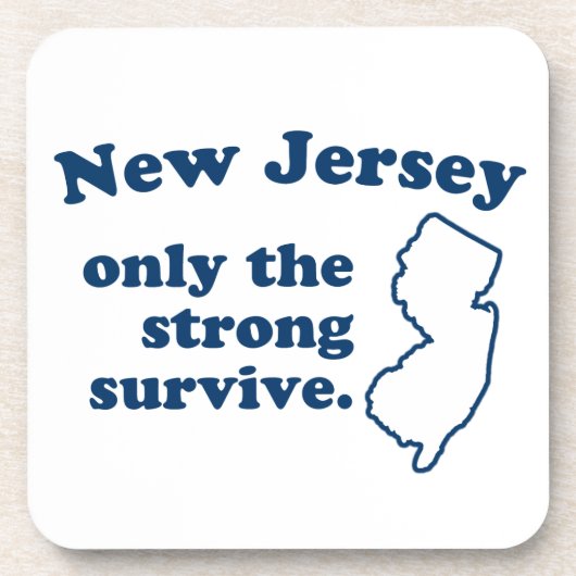 Dessous-de-verre Le New Jersey Seule La Forte Survie (Devant)