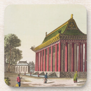 Dessous-de-verre "Le palais européen" au Yuen-Ming-Yuan, illustrat