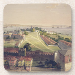Dessous-de-verre Le panorama de Constantinople, plaquent 22 du 'Sof