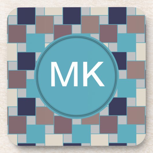 Dessous-de-verre Le paon sur la plage (Devant)