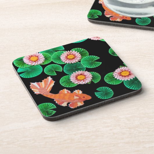 Dessous-de-verre Le papier Koi Pond (Côté gauche)