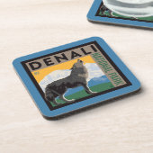 Dessous-de-verre Le Parc national de Denali | Howling Wolf (Côté gauche)