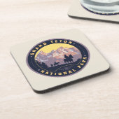 Dessous-de-verre Le Parc national de Grand Teton (Côté gauche)