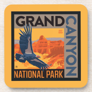 Dessous-de-verre Le Parc national du Grand Canyon   Condor