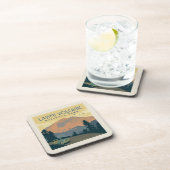 Dessous-de-verre Le Parc national volcanique de Lassen | Voyage rou (Côté Droit)