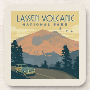 Dessous-de-verre Le Parc national volcanique de Lassen Voyage rou
